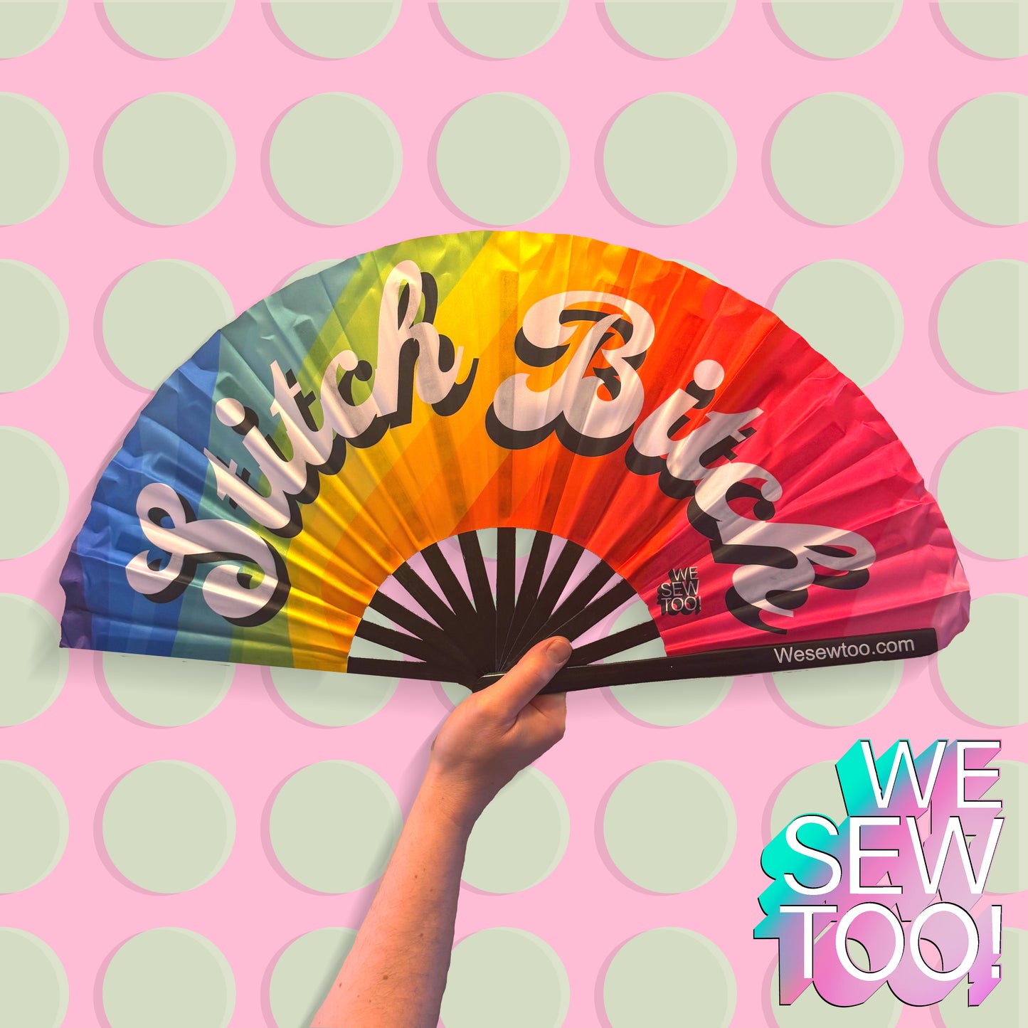 Large We Sew Too hand folding fan