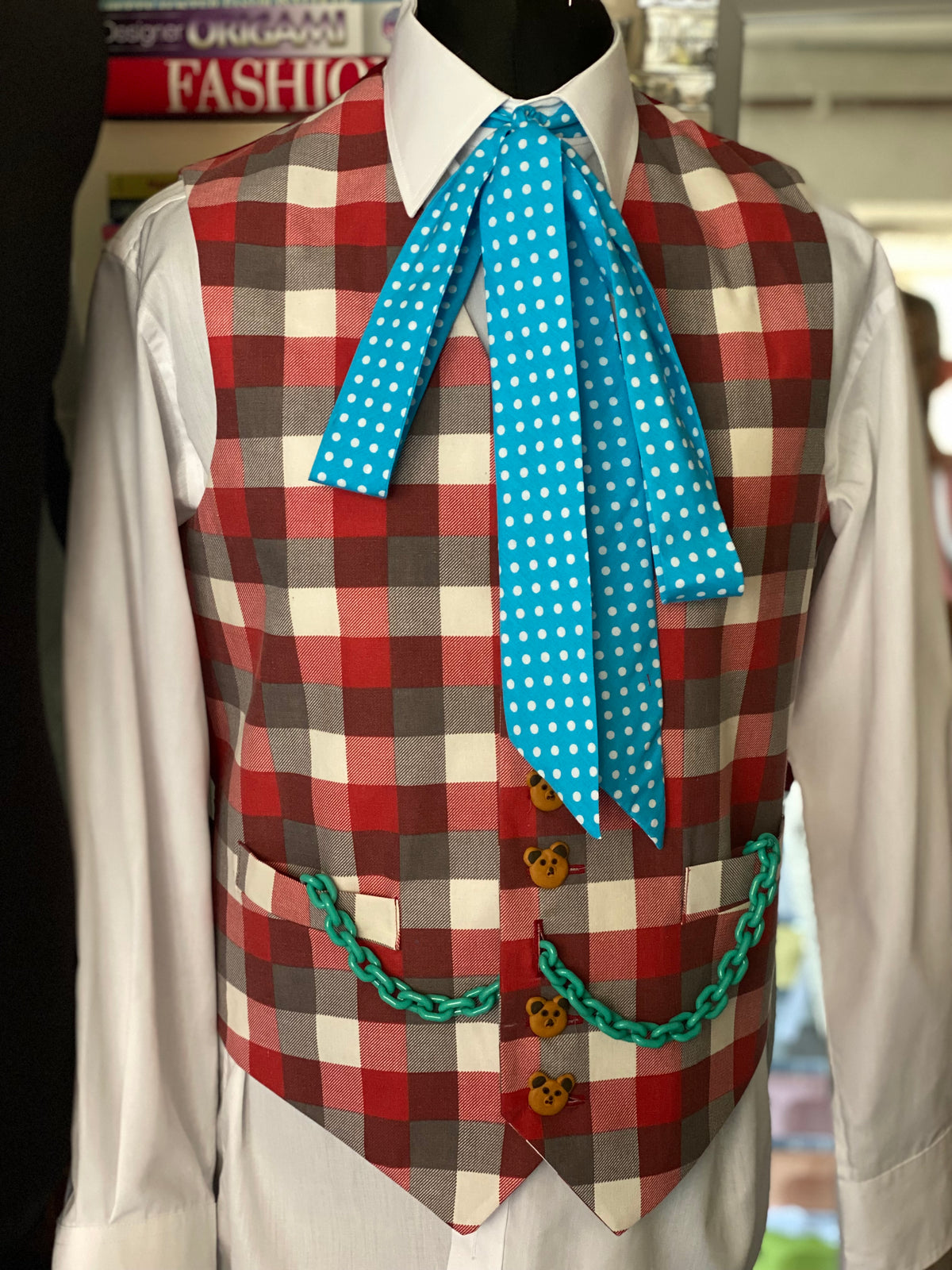 6th Doctor check waistcoat