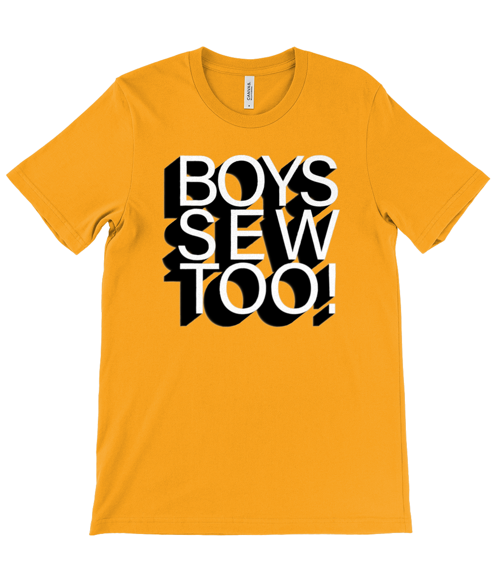 Boys Sew Too monochrome logo