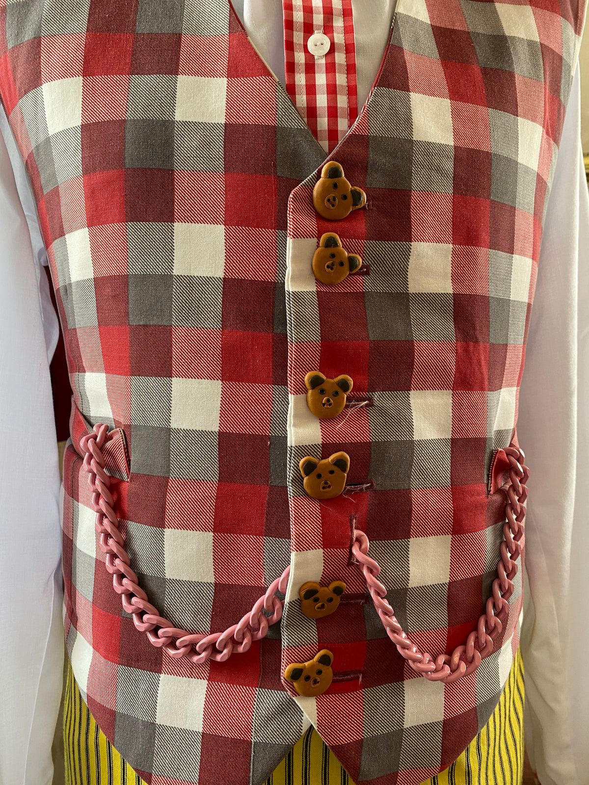 6th Doctor check waistcoat