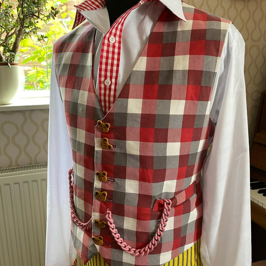 6th Doctor check waistcoat