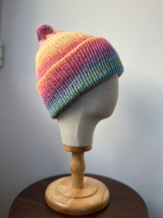 Knitted hat With Pom Pom