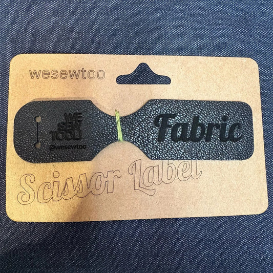 Scissor tags - leather