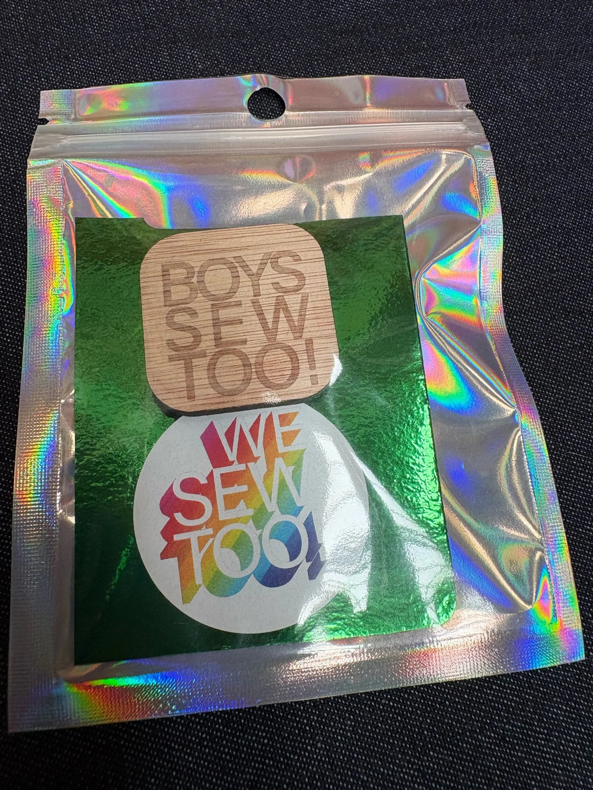 Wooden badges