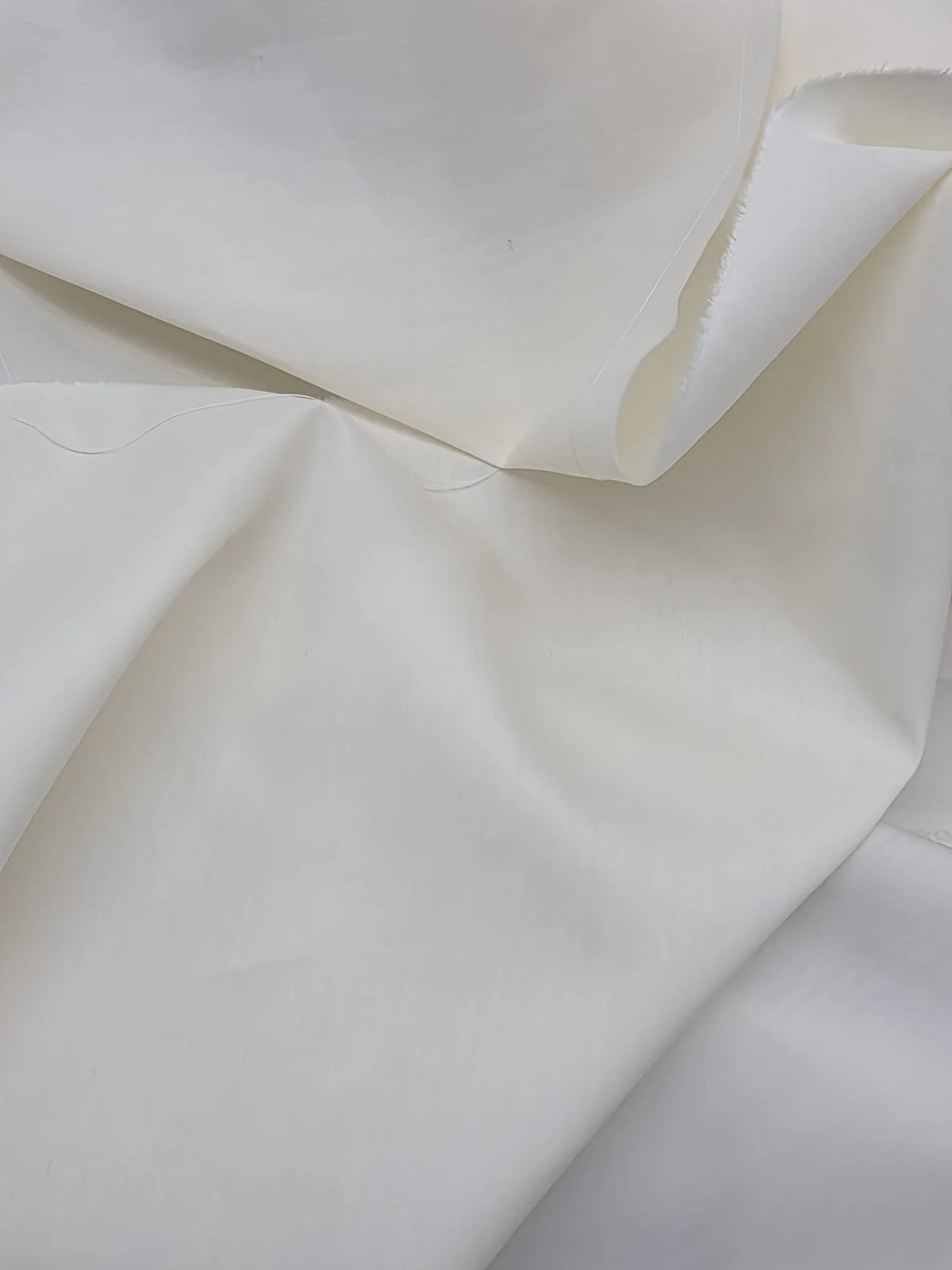 Ex Tootal Deadstock Designer Superior Quality 100% Cotton Poplin Plain - Vanilla Cream
