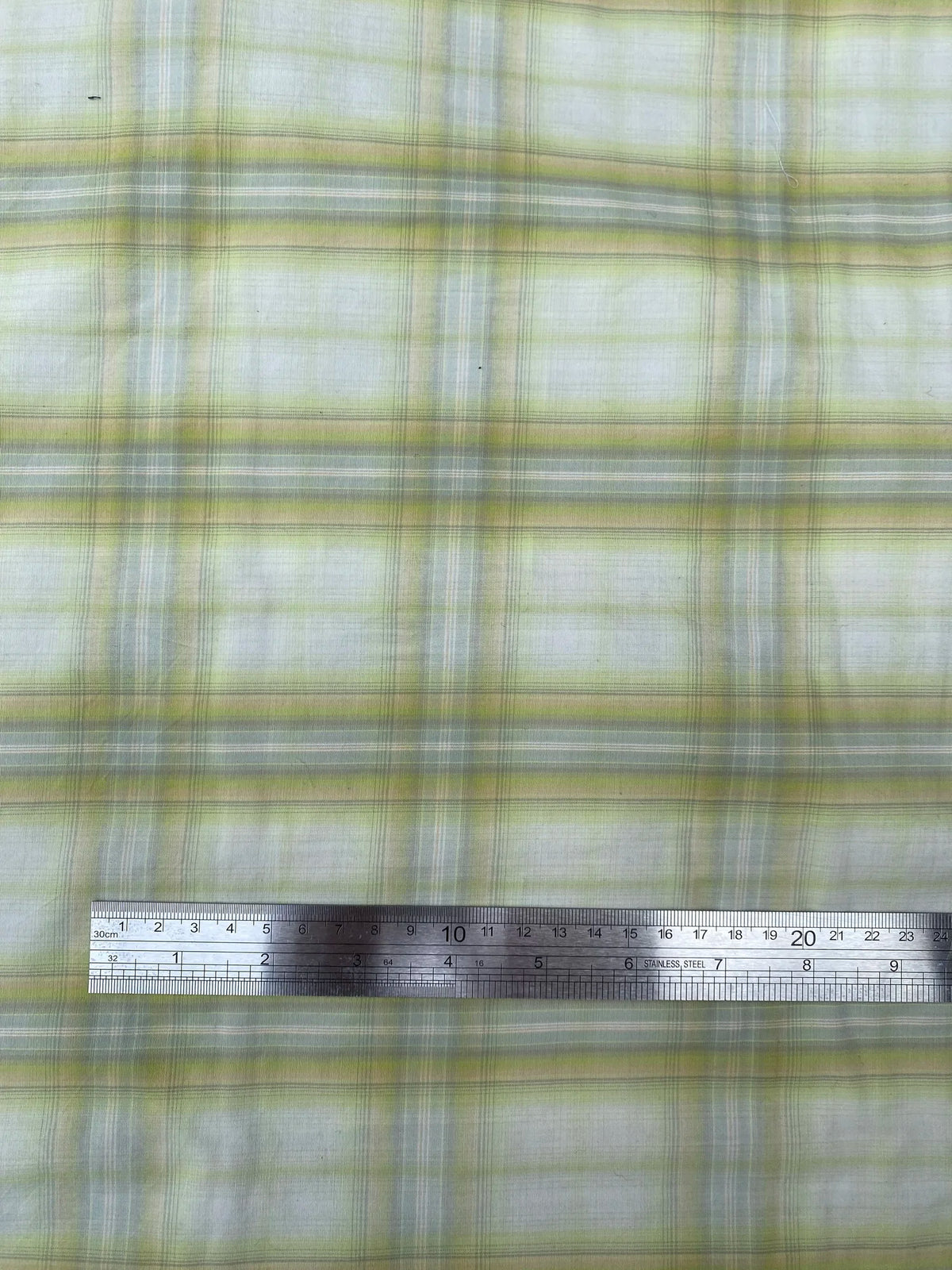 Ex Paul Smith Deadstock Designer Prince of Wales Check Shirting green