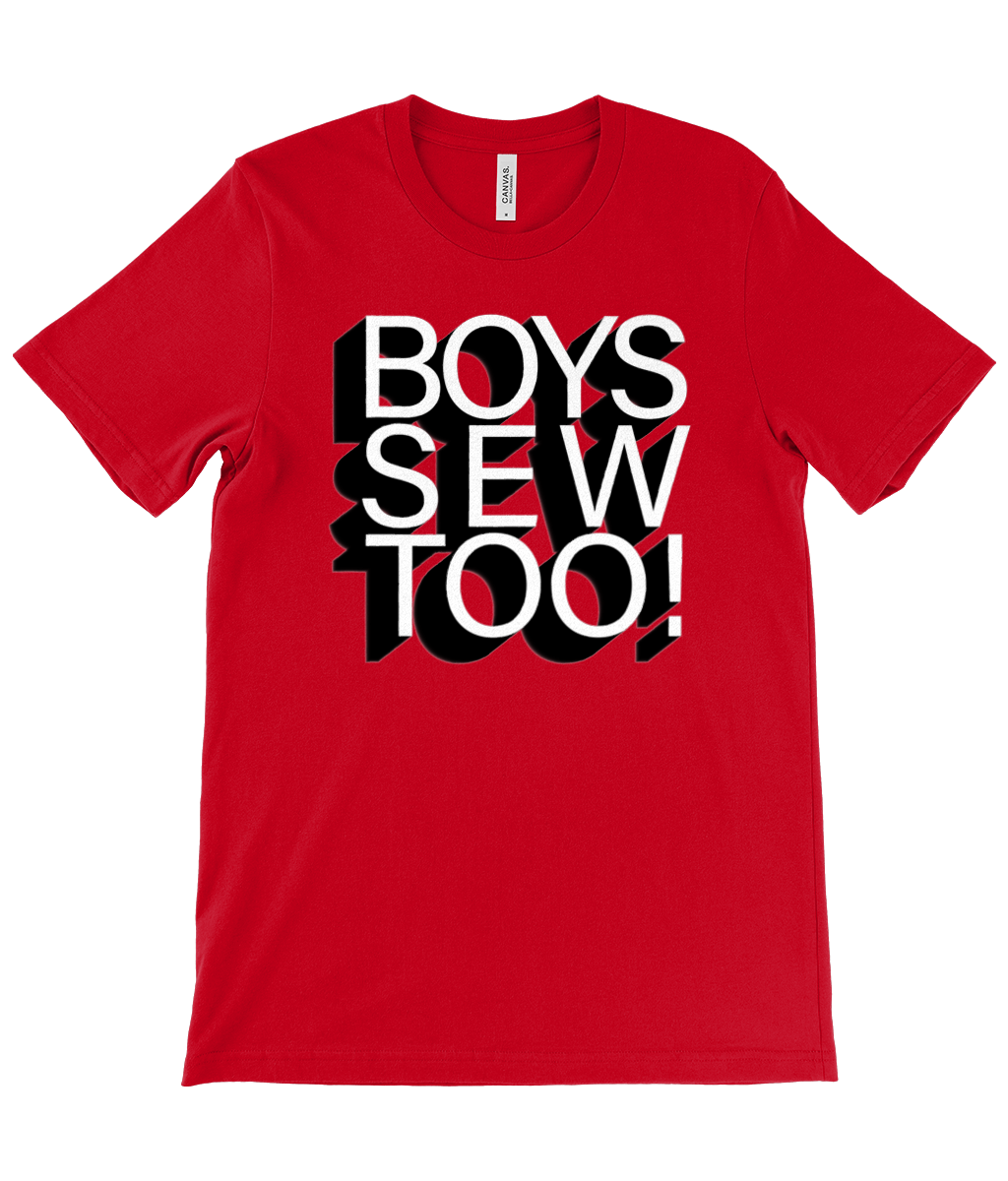 Boys Sew Too monochrome logo