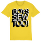 Boys Sew Too Adult T-Shirt - Black and White