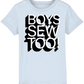 Boys Sew Too Kids T-Shirt - Black and White